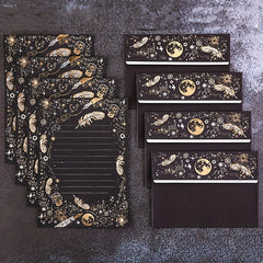 Retro Bronzing Envelopes and Letter Paper Set