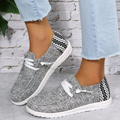 Women's Casual Canvas Shoes Lightweight Lace Up Sneakers