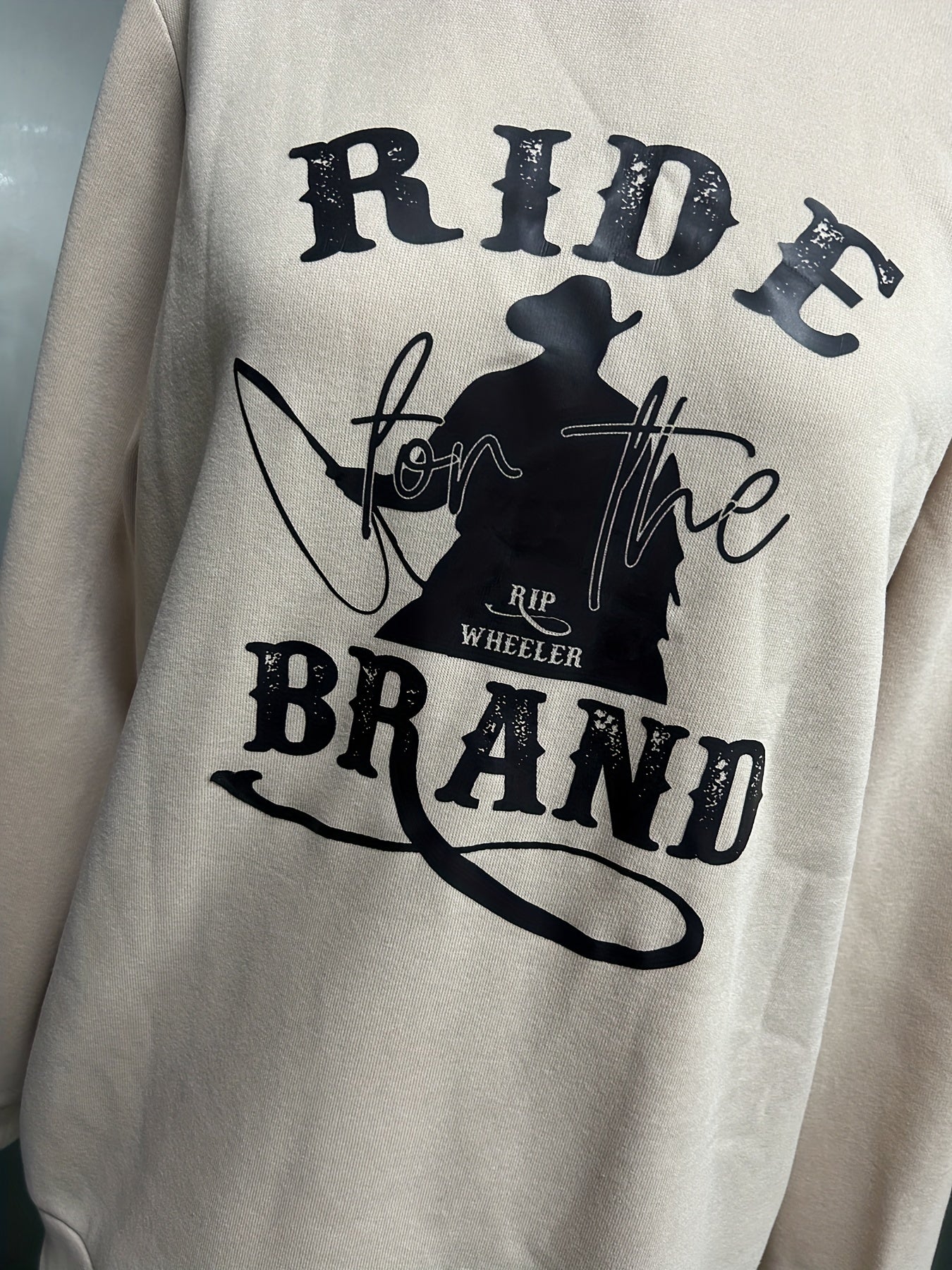 Casual Loose Long Sleeve Pullover Solid Sweatshirt for Women