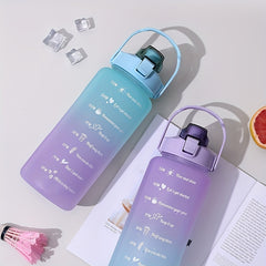 Gradient Water Cup Large Capacity Plastic Bottle for Outdoor Sports