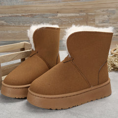 Women's Non slip Thickened Medium Tube Snow Boots