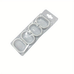 12pcs C Shaped Shower Curtain Rings Bathroom Accessories