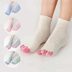 Colorful Toe Socks for Running Athletic Women's Stockings