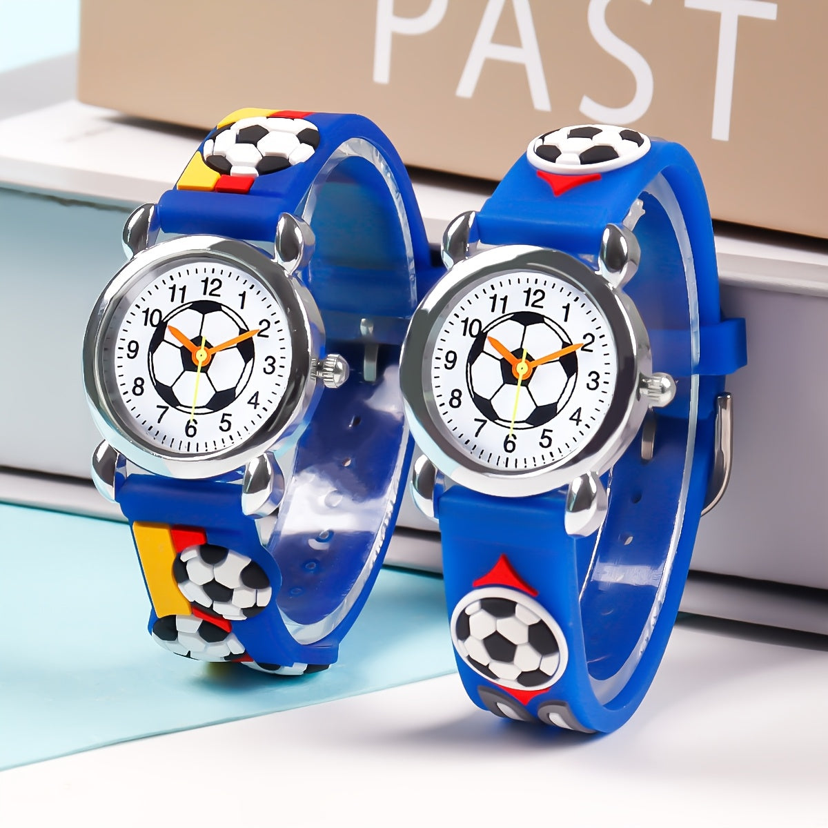 2pcs Boys' Sports Quartz Watches Mixed Casual Student Electronic Wristwatch