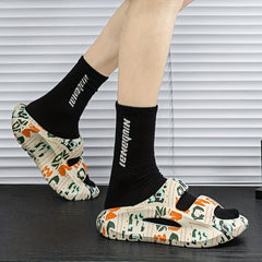 Men's Camo Platform Slides Anti-Skid Slippers