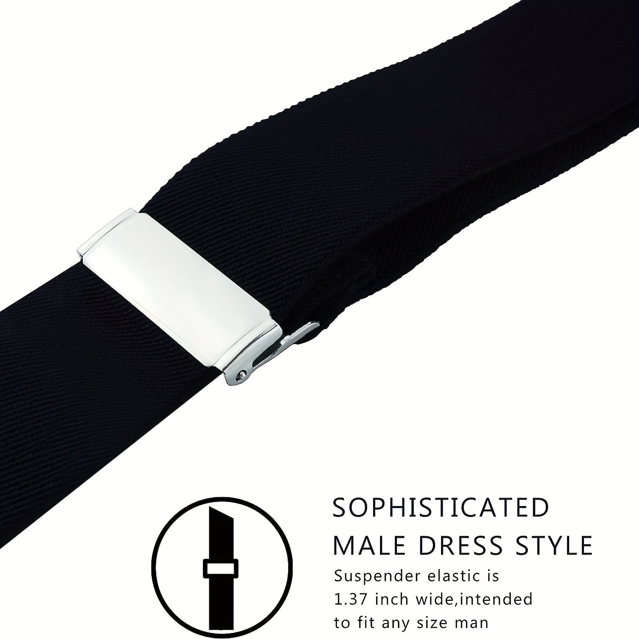 Men's Adjustable Elastic Suspenders Heavy Duty Work