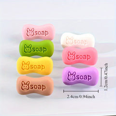6 Pack Mixed Dollhouse Soaps PVC 14 Age Decorative Bathroom Accessories