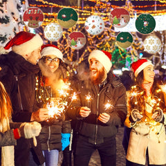 1pc Christmas Paper Lantern DIY Party Decoration Supplies Portable Lantern