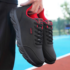 Men's PVC Lightweight Casual Lace Up Sneakers for Outdoor Spring/Summer
