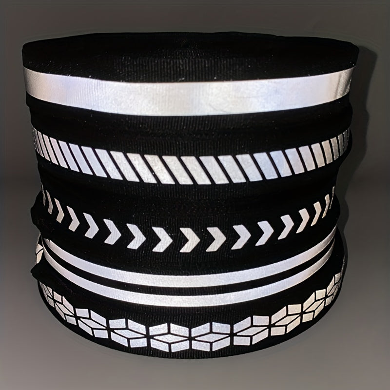 Grosgrain Reflective Ribbon 2 Yards Roll For DIY Crafts Sewing