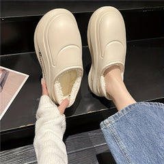 Plush Lined Furry Thermal Chunky Sandals Fall Winter Snow Boots