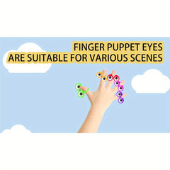 100pcs Eye Finger Puppets Set Wiggly Eyeball Finger Puppet Eye Rings Favors