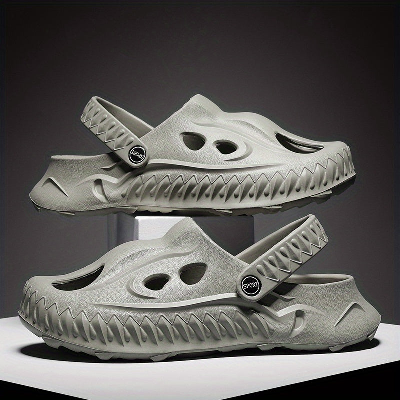 Men's Novel Build Clogs Slip-on Sandals Soft Sole Walking Shoes