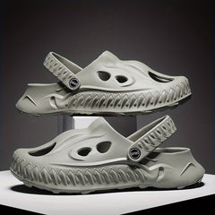 Men's Novel Build Clogs Slip-on Sandals Soft Sole Walking Shoes