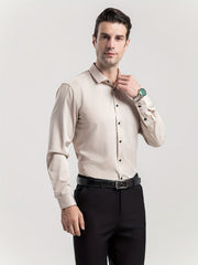 Men's Long Sleeve Casual Lapel Shirt for Spring/Fall