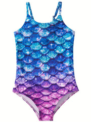 Mermaid Swimsuit for Girls Fish Scale Perfect for Pool