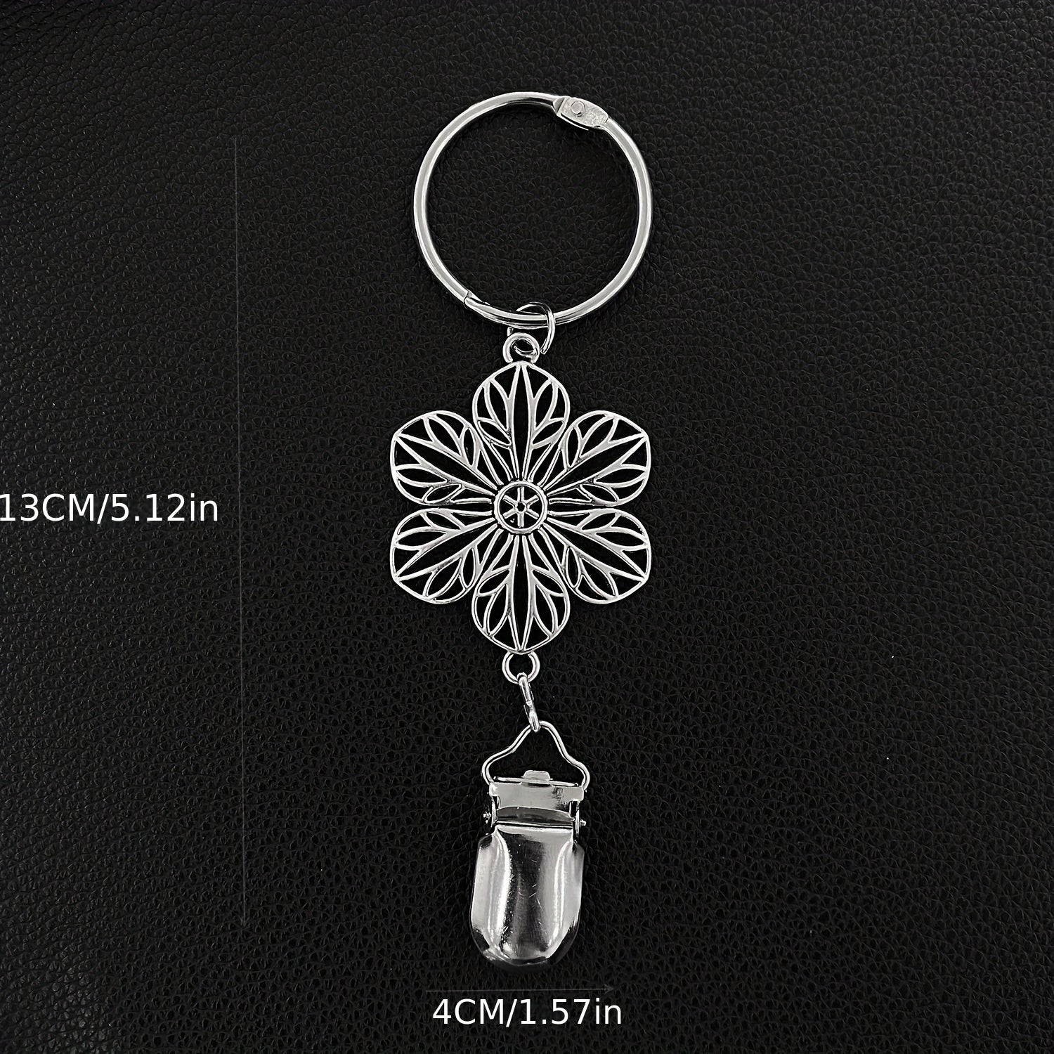 Vintage Flower Hollo Out Metal Hat Clip for Women