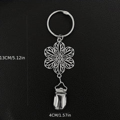 Vintage Flower Hollo Out Metal Hat Clip for Women