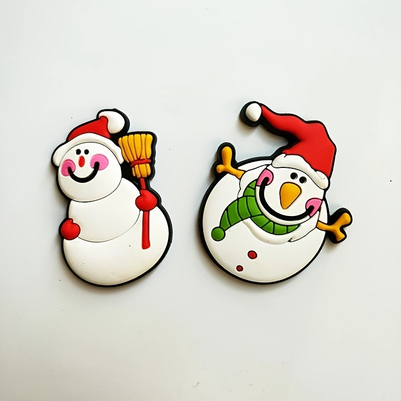 12pcs Cartoon Christmas Fridge Magnets Early Education Stickers