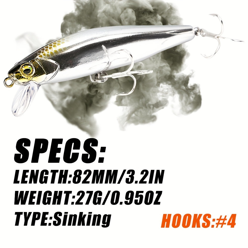 82mm 27g Sinking Minnow Fishing Lure Hard Bait
