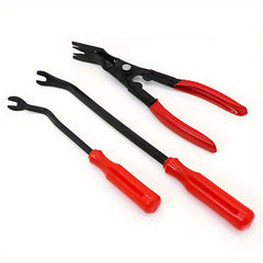 3pcs Car Clip Remover Tool Clip Pliers Set Fastener Removal Tool Auto Trim Remov