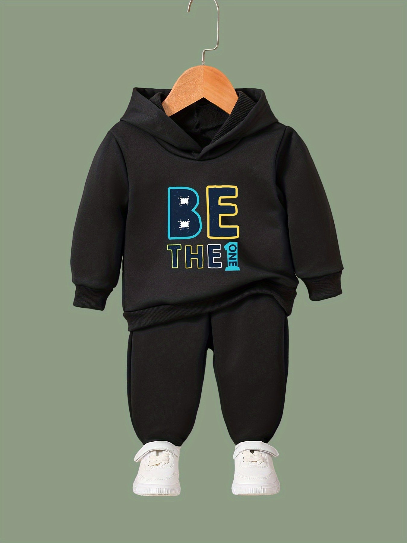 Number One Pattern Long Sleeve Hooded Sweatshirt Girls Comfy Hoodies
