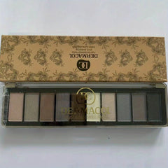10-Color Eyeshadow Palette Matte Nude & Smokey Shades