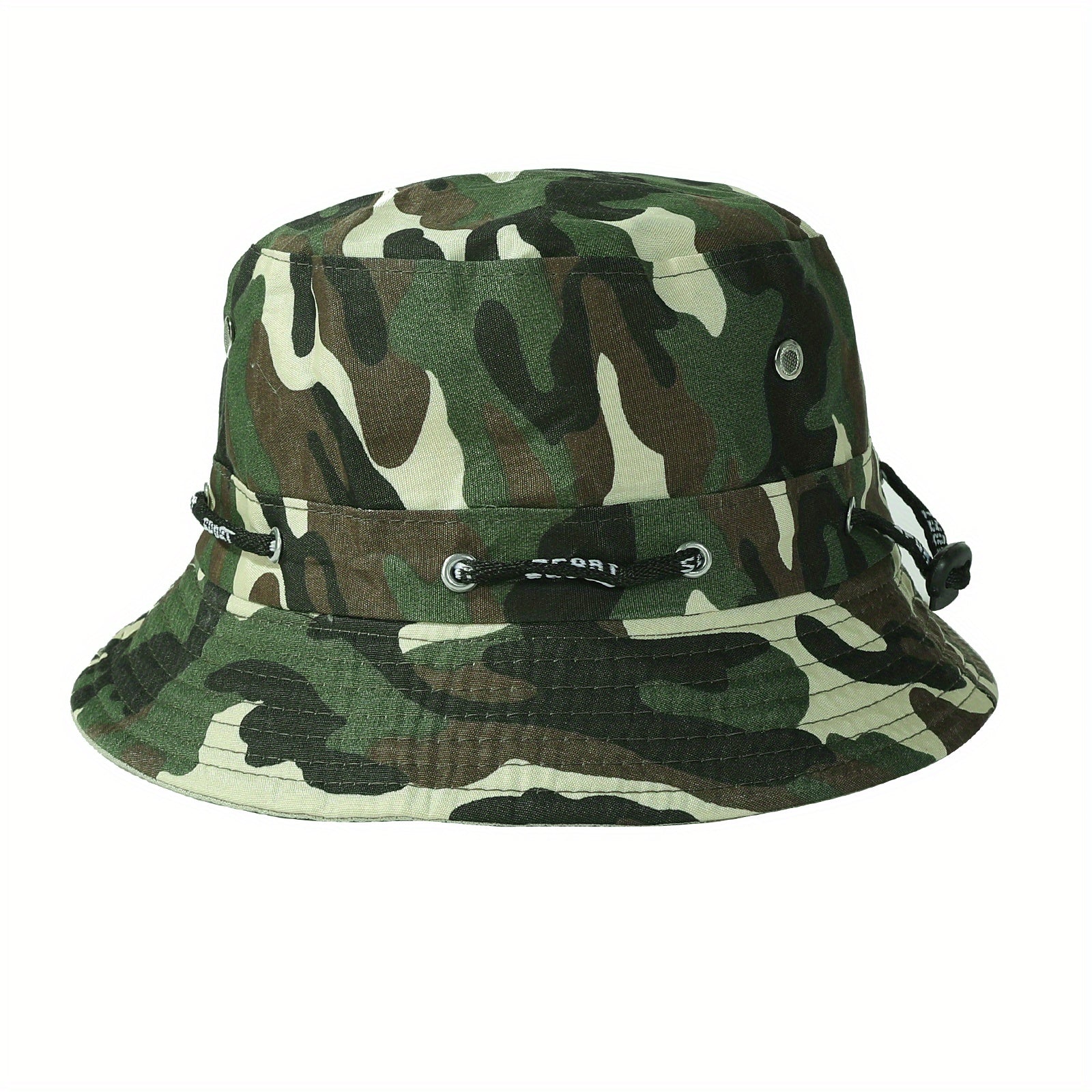 Green Camo Fisherman Hat Sunscreen Bucket Hat