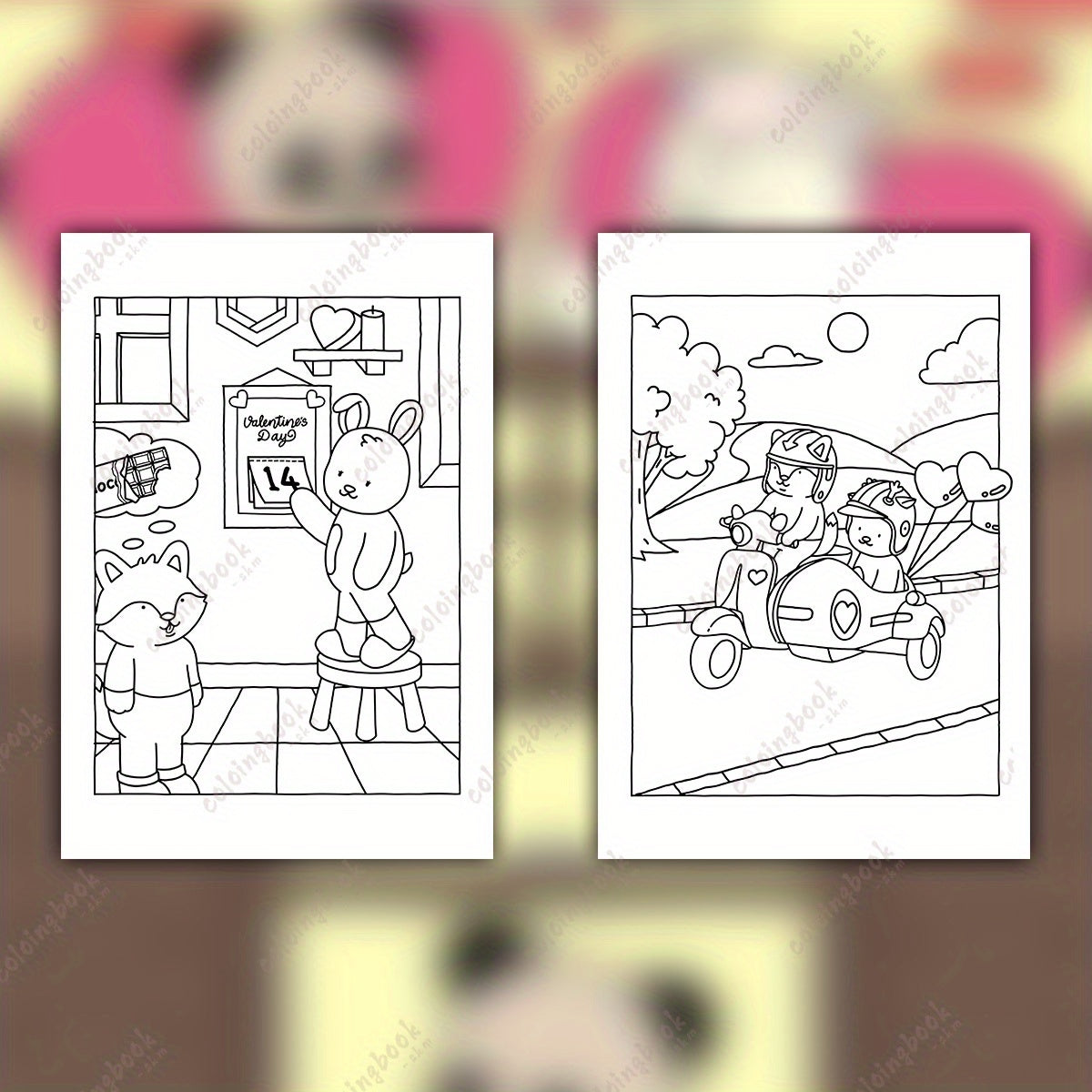 Deluxe Betty and Friends Coloring Book for Adults - 22 Thickened Pages