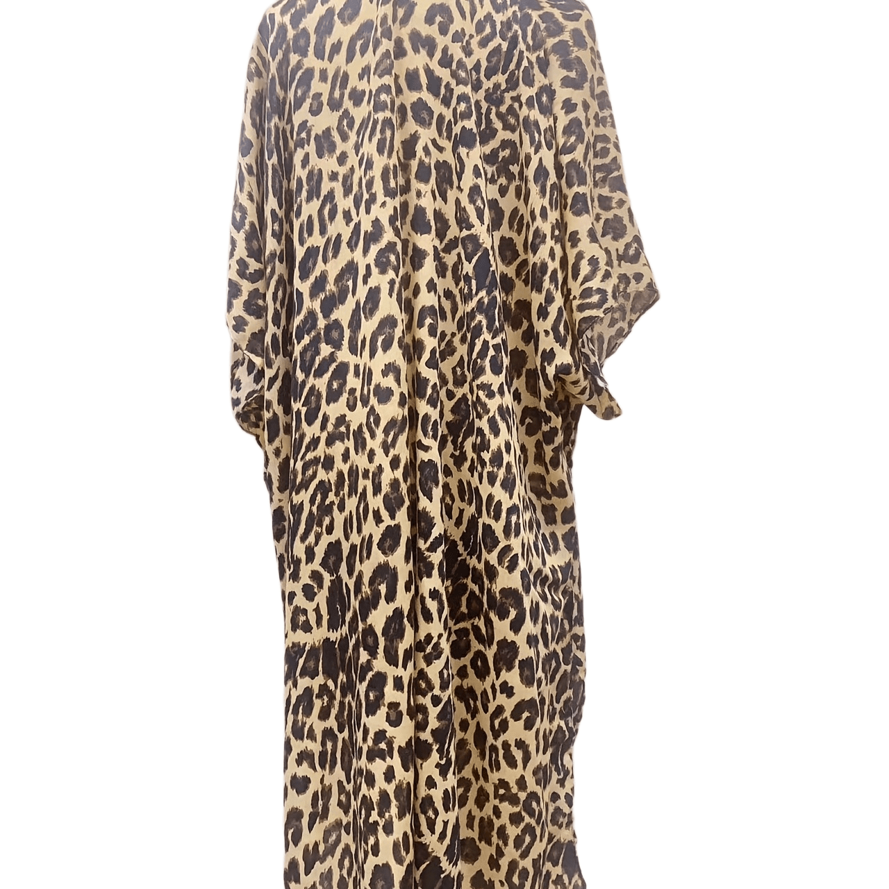 Leopard Print Large Shawl Vintage Cape Classic Windproof Cape Vintage Cardigan