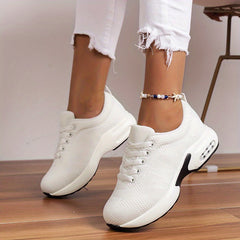Lace Mesh Sports Shoes Air Cushion Casual Running Shoes Women's