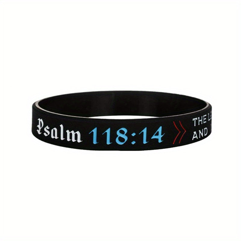 Bible Silicone Bracelet for Women's Faith Pray for Auspiciousness