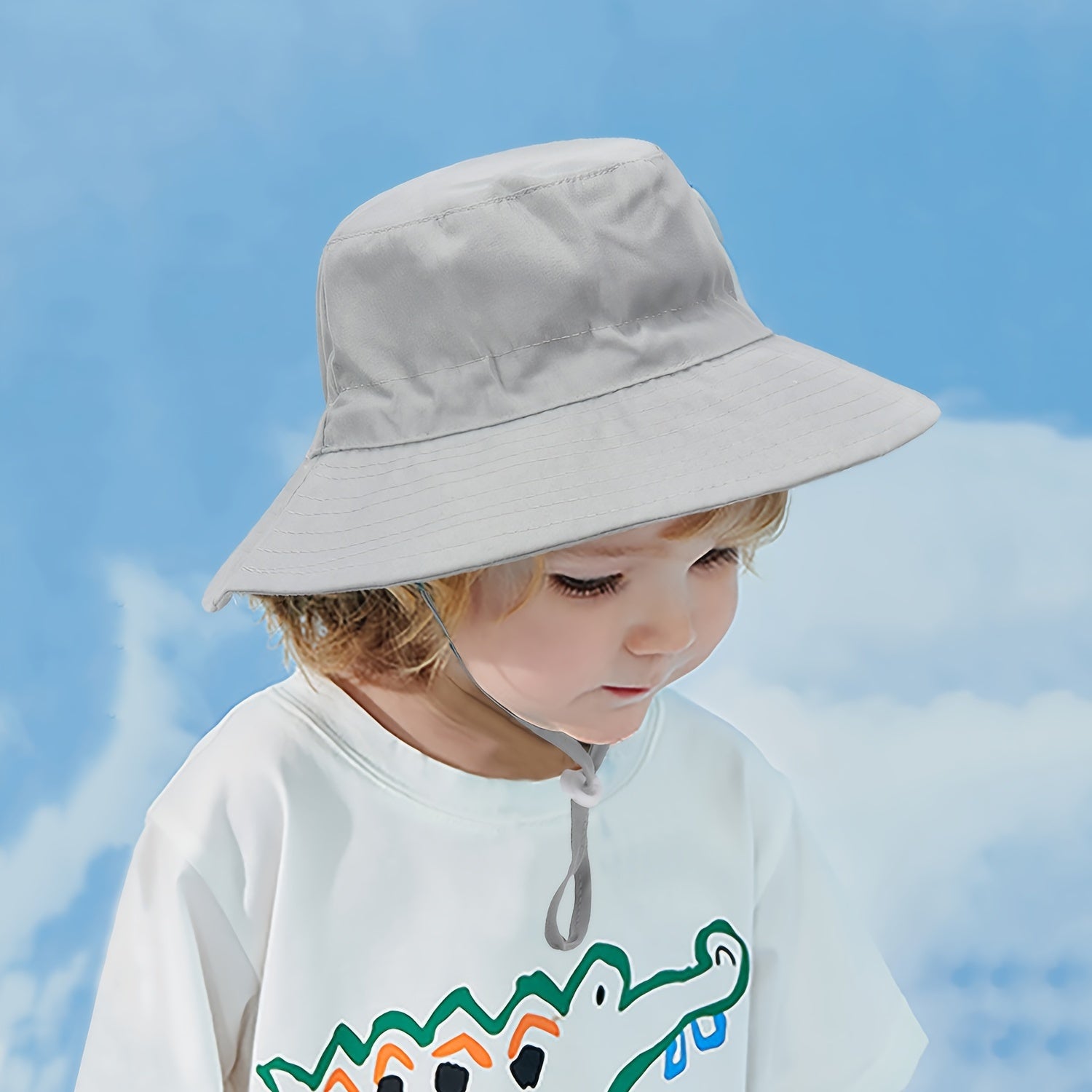 Baby Dino Octopus Print Sun Hat for Boys and Girls