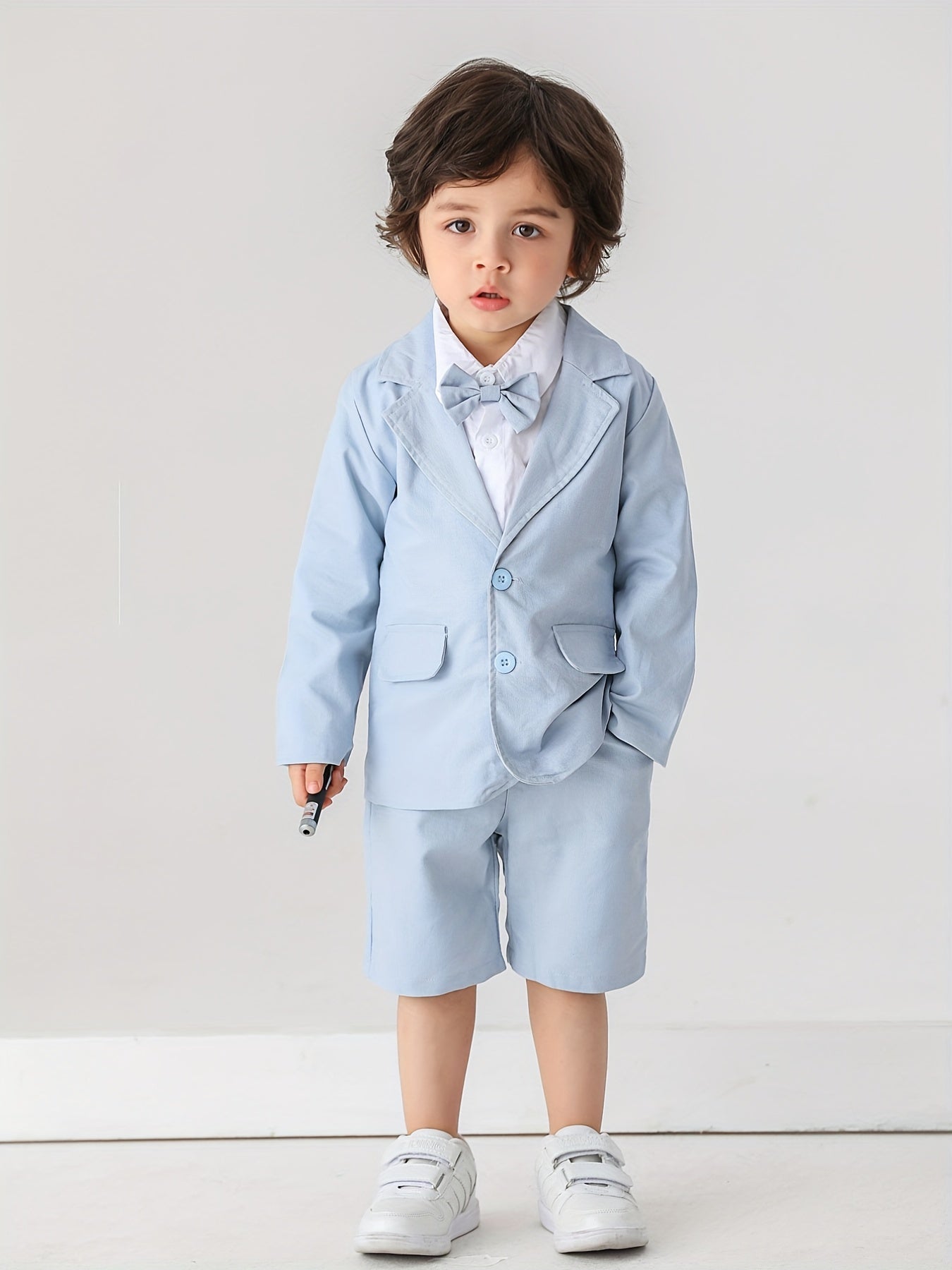 Baby Boys Gentleman 2pcs Set Bow Shirt & Pants