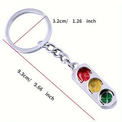 Creative Traffic Light Keychain Keyring Funny Key Chain Charm Pendant Ornament