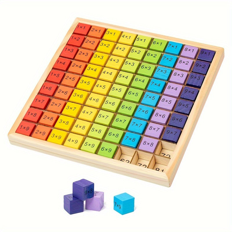 Wooden Multiplication Table Math Toy for Children