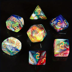 7-Piece Dice Set for Games and Parties
