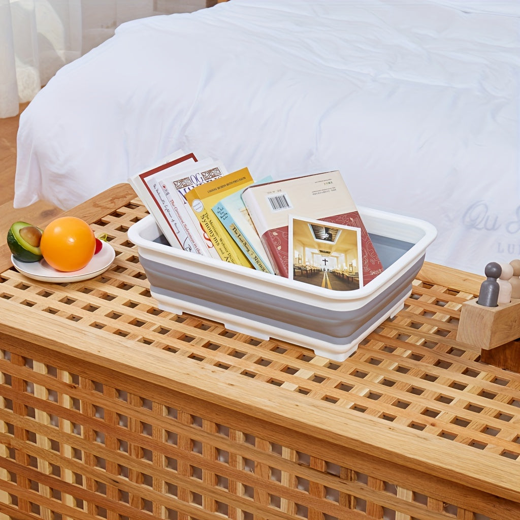 Foldable Rectangle Basin Portable Water Basin Household Bathroom Kitchen