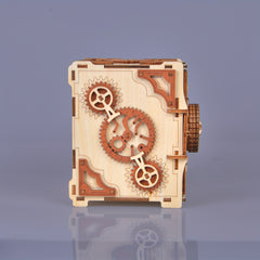 3D Wooden Puzzle Mechanical Password Safe Jewelry Box