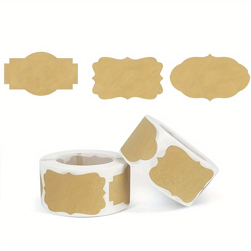 Cowhide Paper Packaging Sticker
