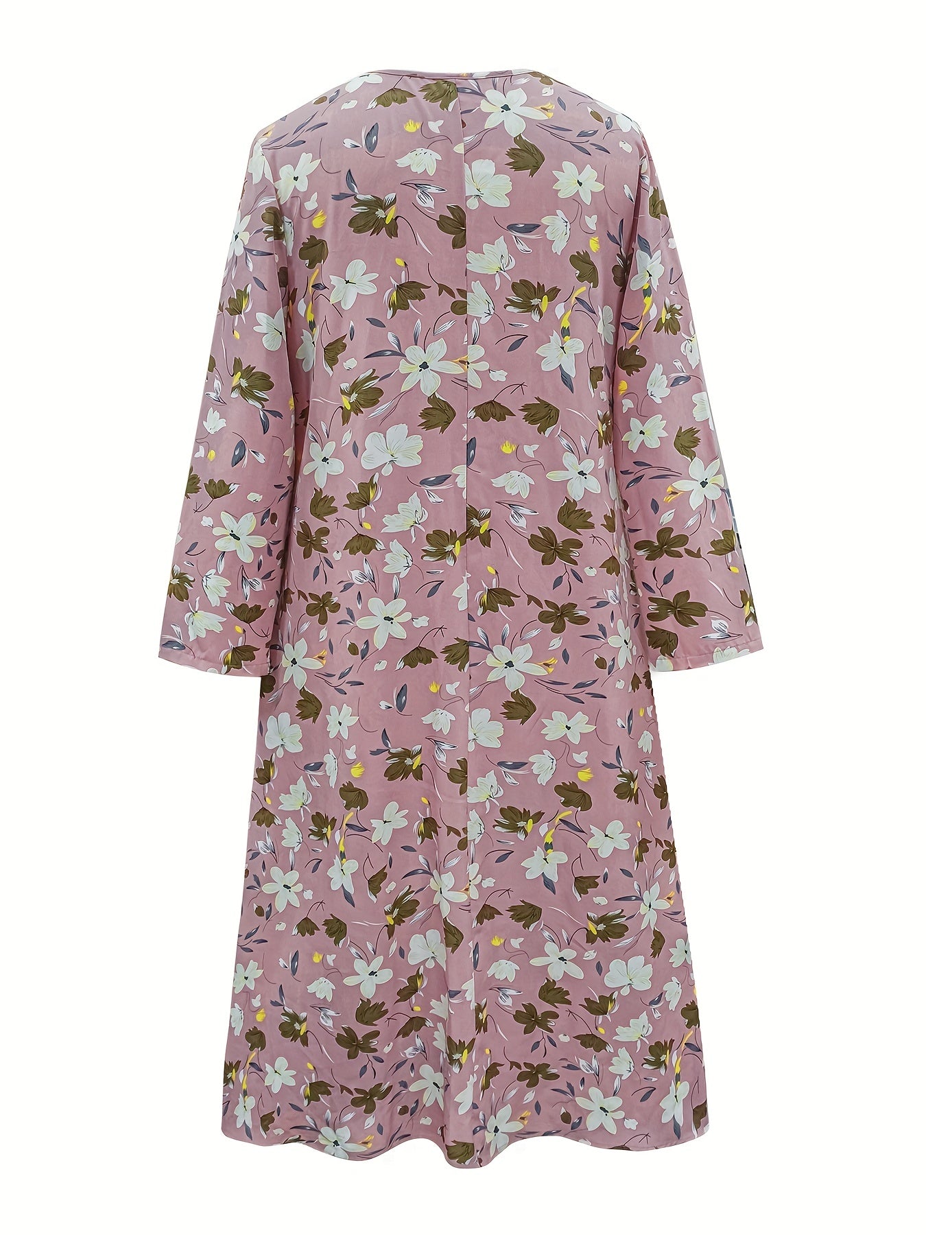 Women's Floral Print Long Sleeve Maxi Dress