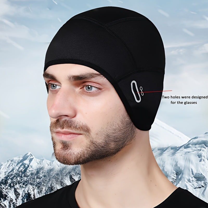 Thermal Fleece Cycling Hat with Ear Protection