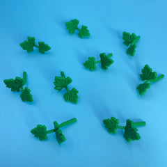 Rubber Tropical Rainforest Leaves Building Blocks Set