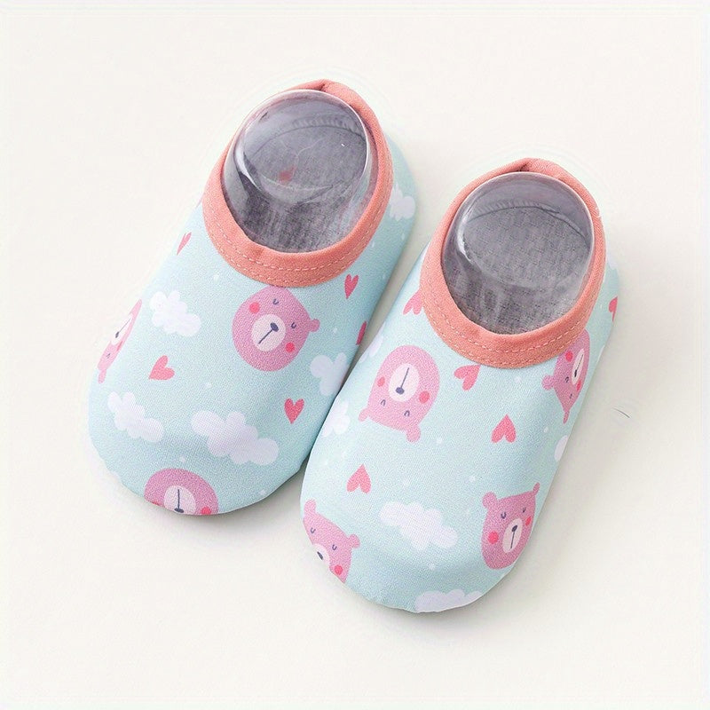 Animal Print Non Slip Floor Socks for Baby Boys and Girls