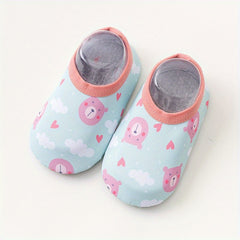 Animal Print Non Slip Floor Socks for Baby Boys and Girls