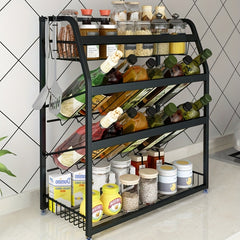 Stainless Steel Spice Rack 3 Tier Organizer for Kitchen Cabinet
