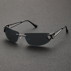 Y2K Heart Hollow Gradient UV400 Sun Shades