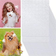 10 Pack 80 Pieces Sublimation Blank Puzzle DIY Custom Puzzle 15x24x20cm A5