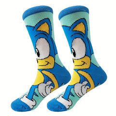 5 Pairs Boys Cartoon Character Crew Socks Fun Kids Socks