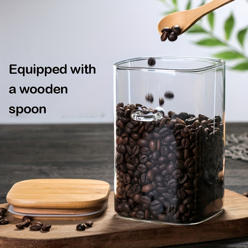 Glass Jars With Airtight Lids Food Storage Containers Bamboo Lids